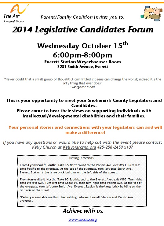 Candidates Forum 2014 Flyer